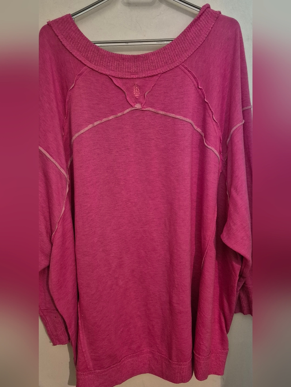 Free People Movement Sun Seeker Sweat Sweatshirt SZ.L PINK - Picture 5 of 7